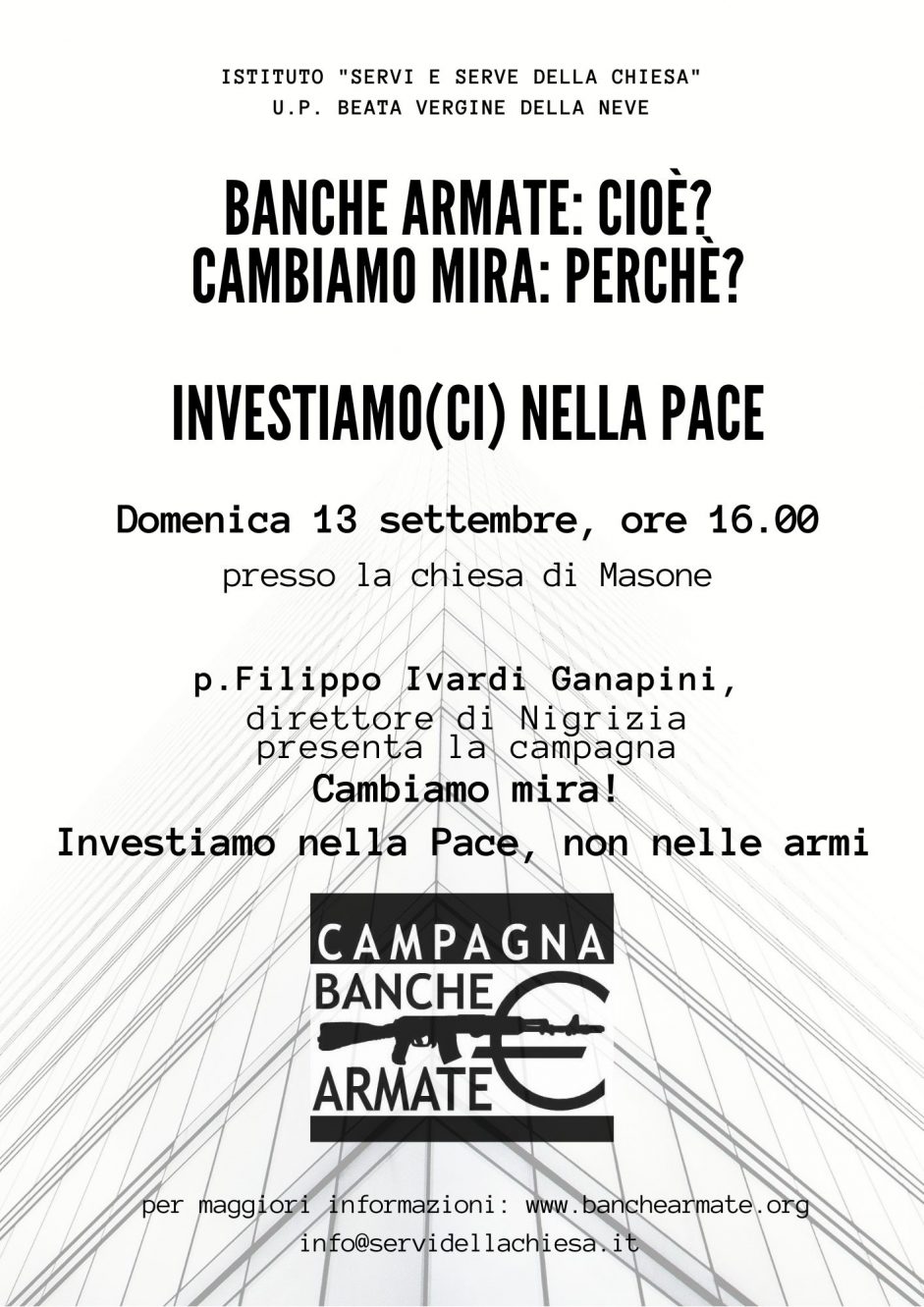 Incontro – Cambiamo mira. Investiamo nella Pace