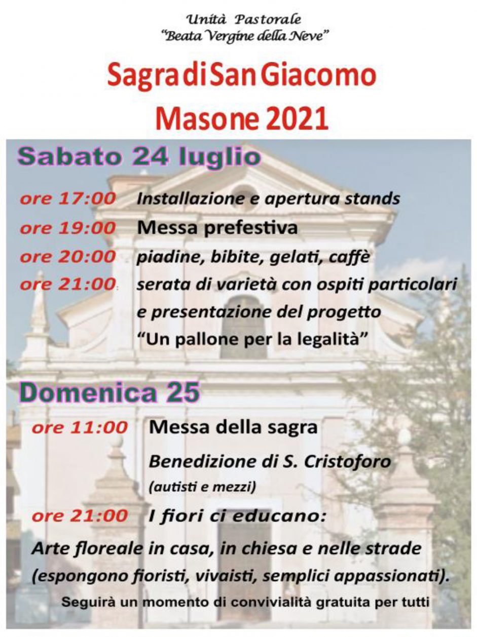 Sagra S.Giacomo, Masone 2021